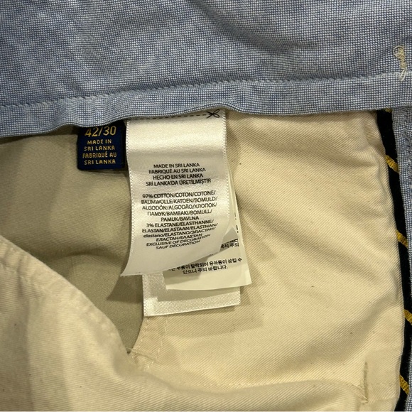 Polo Ralph Lauren Tan Chino Twill Straight Stretch Pants 42/30 - Picture 11 of 14